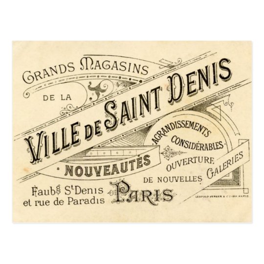 Vintage Franzosische Werbung Postkarte Zazzle De