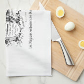 Vintage französische Werbungstypographie Handtuch (Viertel Falte)