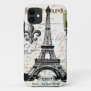 Vintage Französischer Eiffelturm iphone 5 Hülle