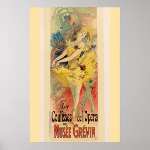 Vintage französischer Opernballett Kulissen der Op Poster