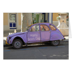 Vintage-Französisches-Auto-Chefetag