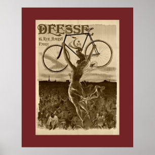 Vintage französisches Fahrrad Poster