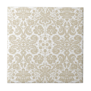 Vintage-französisches floral Art Nouveau-Muster Fliese