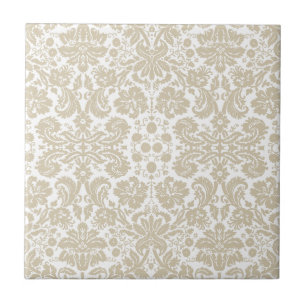 Vintage-französisches floral Art Nouveau-Muster Fliese