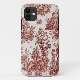 Vintage Französisches Land Rot Toile iPhone 5 Hüll 11 Hülle