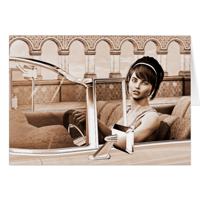 Vintage Frau (Vorderseite (Horizontal))