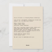 Vintage Frau bereitet Ostereier zu Feiertagskarte (Rückseite)