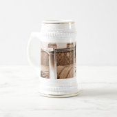 Vintage Frau Bierglas (Vorderseite Links)