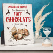 Vintage Frau Claus Bäckerei Hot Chocolate Weihnach Fotoplatte (Seite)