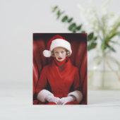 Vintage Frau Claus Feiertagspostkarte (Stehend Vorderseite)