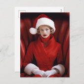 Vintage Frau Claus Feiertagspostkarte (Vorne/Hinten)