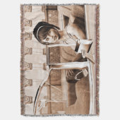 Vintage Frau Decke (Vorderseite Vertikal)