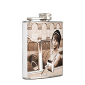 Vintage Frau Flachmann (Rechts)