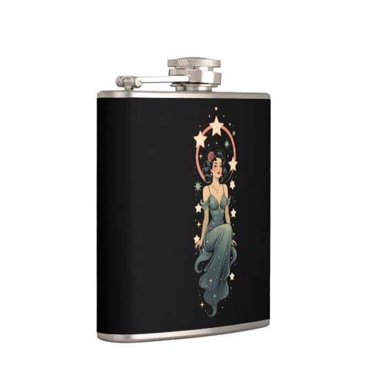 Vintage Frau Flachmann (Rechts)