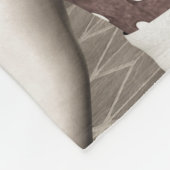 Vintage Frau Fleecedecke (Ecke)