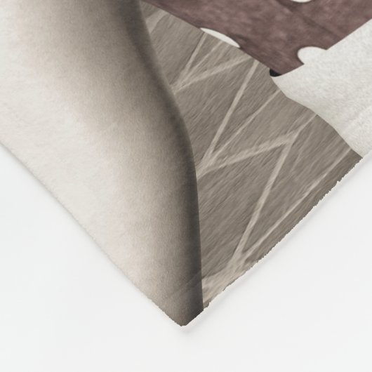 Vintage Frau Fleecedecke (Ecke)