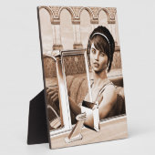 Vintage Frau Fotoplatte (Seite)