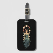 VINTAGE FRAU GEPÄCKANHÄNGER (Vorderseite Vertikal)