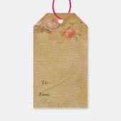 Vintage Frau Geschenkanhänger (Rückseite)