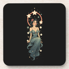 VINTAGE FRAU GETRÄNKEUNTERSETZER