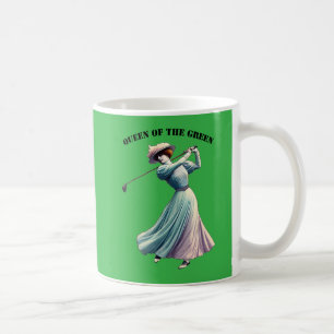 Vintage Frau Golfer Golfschläger Golf Club URM Kaffeetasse