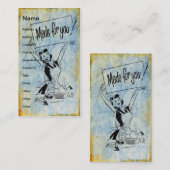 Vintage Frau, hergestellt für Sie Visitenkarte (Vorne/Hinten)