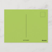 Vintage Frau im RiesenKleeblatt Postkarte (Rückseite)