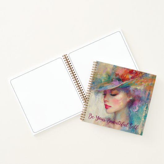 Vintage Frau ist Ihr schönes Selbst Notizblock (Innenseite)