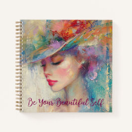 Vintage Frau ist Ihr schönes Selbst Notizblock