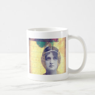 Vintage Frau Kaffeetasse