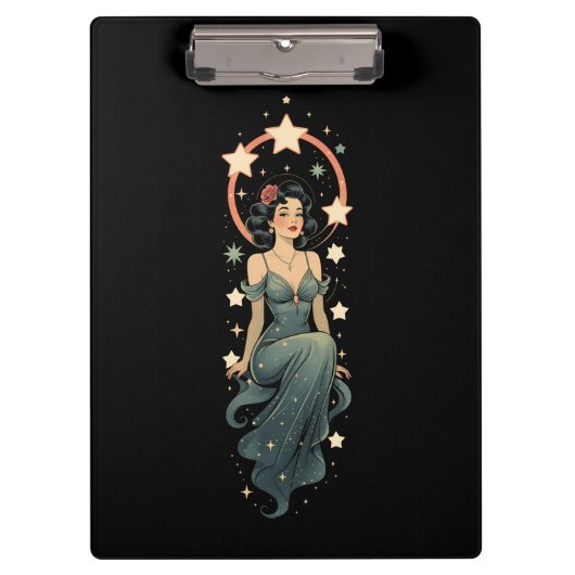 VINTAGE FRAU KLEMMBRETT (Vorderseite)