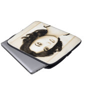 Vintage Frau Laptopschutzhülle (Vorne Knopf)