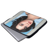Vintage Frau Laptopschutzhülle (Vorne Knopf)