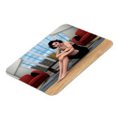 Vintage Frau Magnet (Linke Seite)