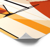 Vintage Frau mit Cocktail Poster (Ecke)