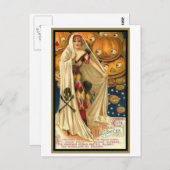 Vintage Frau mit Kap Postkarte (Vorne/Hinten)