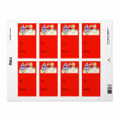 Vintage Frau mit Weihnachtsgeschenkkarte (Vorne)