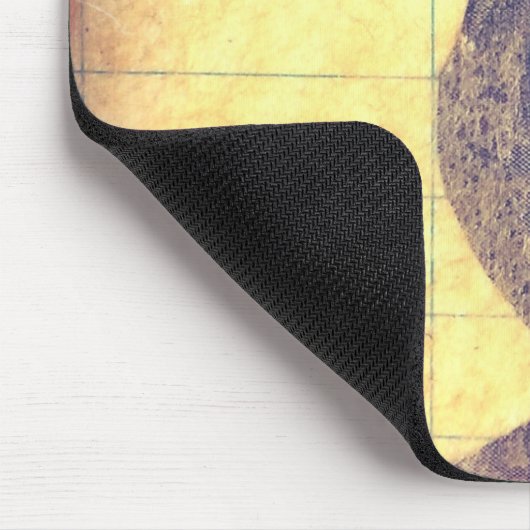 Vintage Frau Mousepad (Ecke)