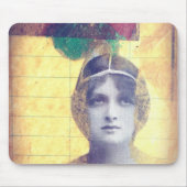 Vintage Frau Mousepad (Vorne)