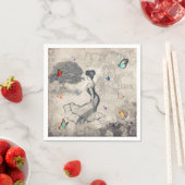 Vintage Frau Napkins Serviette (Beispiel)