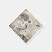 Vintage Frau Napkins Serviette (Ecke)