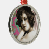 Vintage Frau Ornament Aus Metall (Rechts)