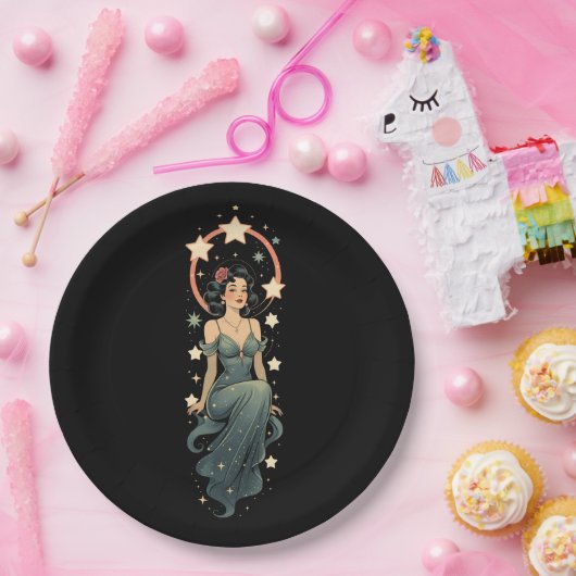 VINTAGE FRAU PAPPTELLER (Party)