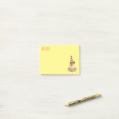 Vintage Frau Pierrot Post-it Klebezettel (Auf Schreibtisch)