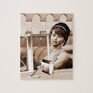 Vintage Frau Puzzle