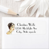 Vintage Frau Retro Illustration elegante Pop Art l (Insitu)