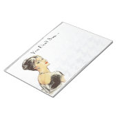 Vintage Frau Retro-Illustration sarcasm Zitat Notizblock (angewinkelt)