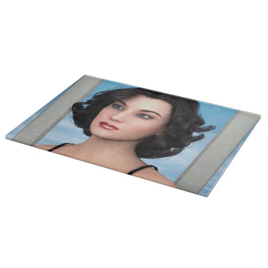 Vintage Frau Schneidebrett (Ecke)