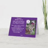 Vintage Frau — Tante Mary Karte (Rückseite)