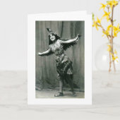 Vintage Frau - Was ist normal? Karte (Gelbe Blume)